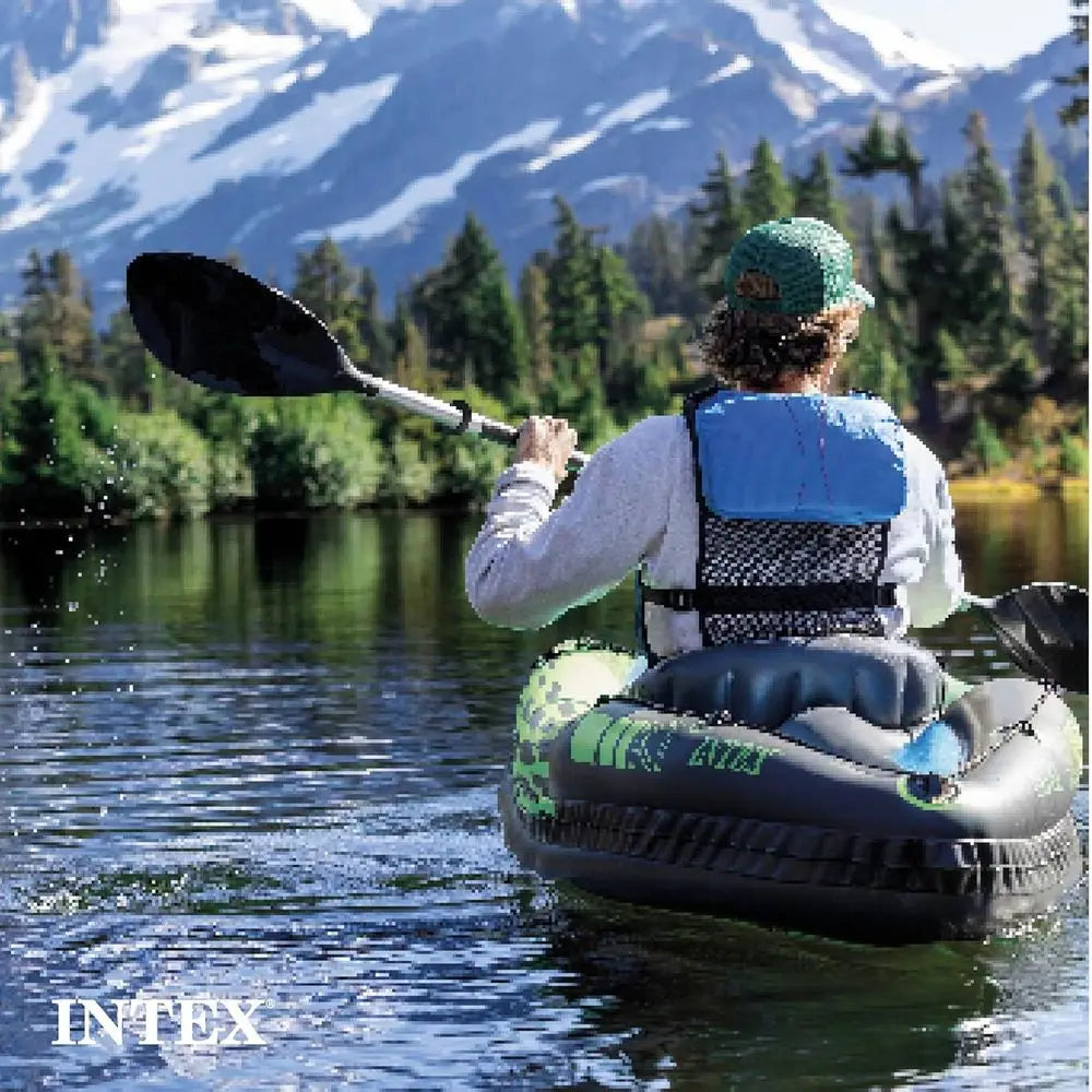 Deluxe Inflatable Kayak With Paddles And High Output Pump PVC