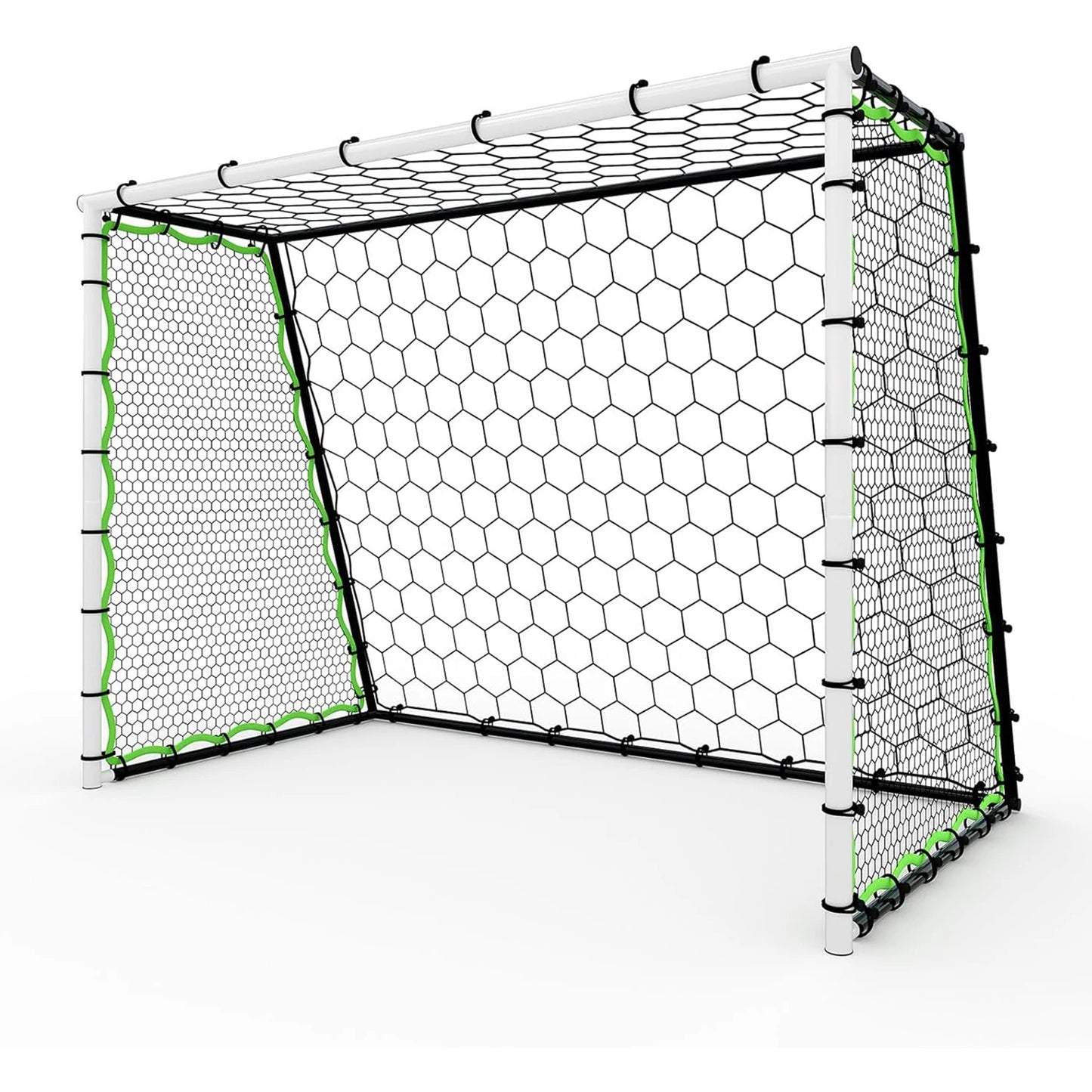 Heavy Duty Portable Soccer Goal With Metal Frame Rebounder Net