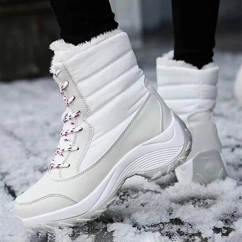Big Running Women's Waterproof Snow Boots Ankle Winter Warmth