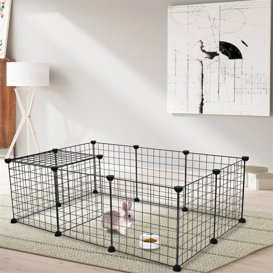Pet Playpen For Small Animals Indoor Portable Metal Wire Fence For Rabbits