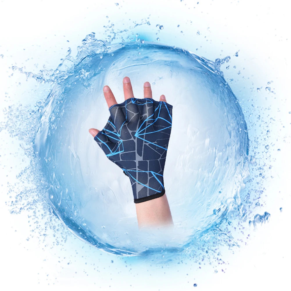 Unisex Water Sports Swimming Hand Fins Flippers Finger Webbed Gloves