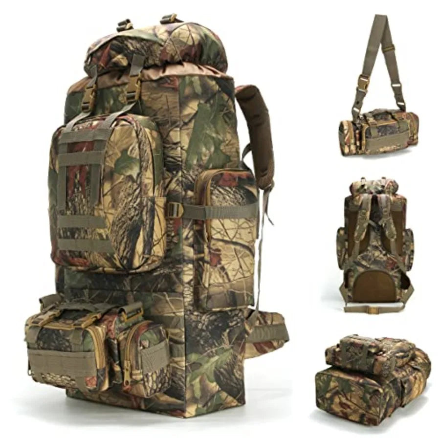 Molle Rucksack Camping Backpack For Hiking Daypack Durable Outdoor Gear