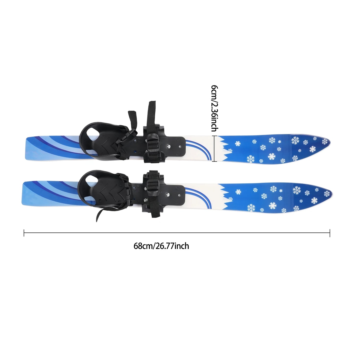 Kids Ski Set With Poles Beginner Snow Skis