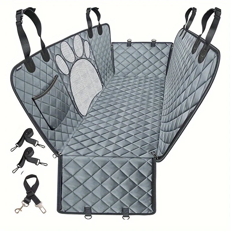 NONECN Dog Seat Cover Hammock For Cars Waterproof Heavy Duty