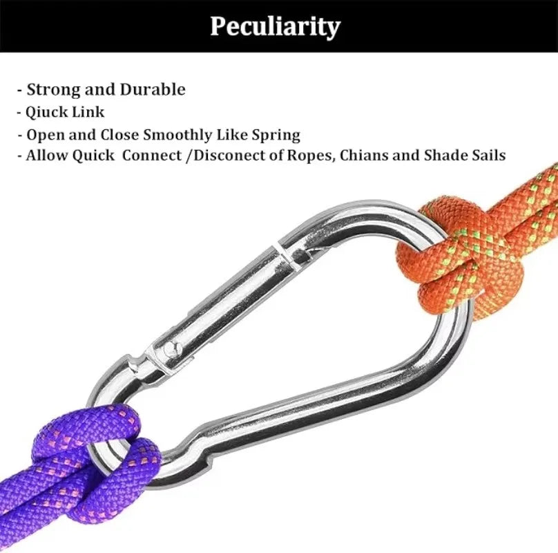Mini Nylon Carabiner for Outdoor Gear and Keychain