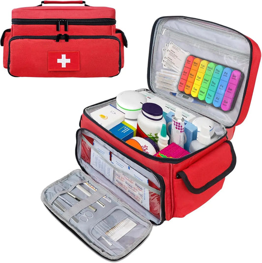First Aid Kit Storage Bag Portable Medical Organizer