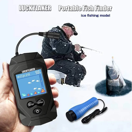 Portable Handheld Ice Fishing Fish Finder With LCD Display Monitor