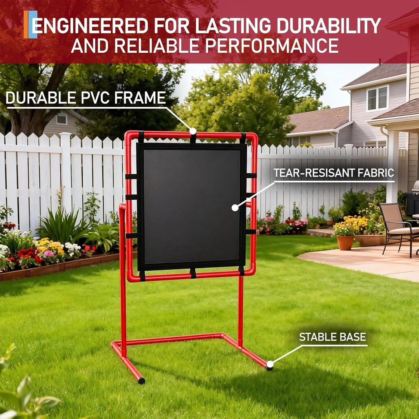 HiMISS Baseball Strike Zone Pitching Trainer for Plastic Balls