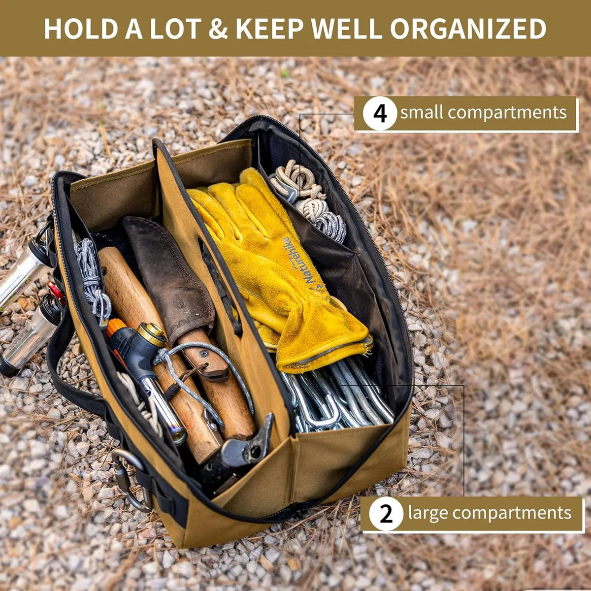 Naturehike Multifunctional Camping Tool Storage Bag With Folding Design
