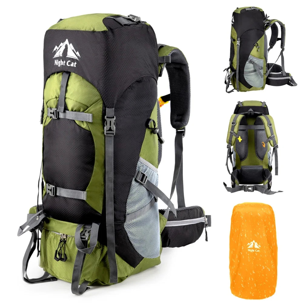 Night Cat Lightweight Waterproof Camping Hiking Backpack