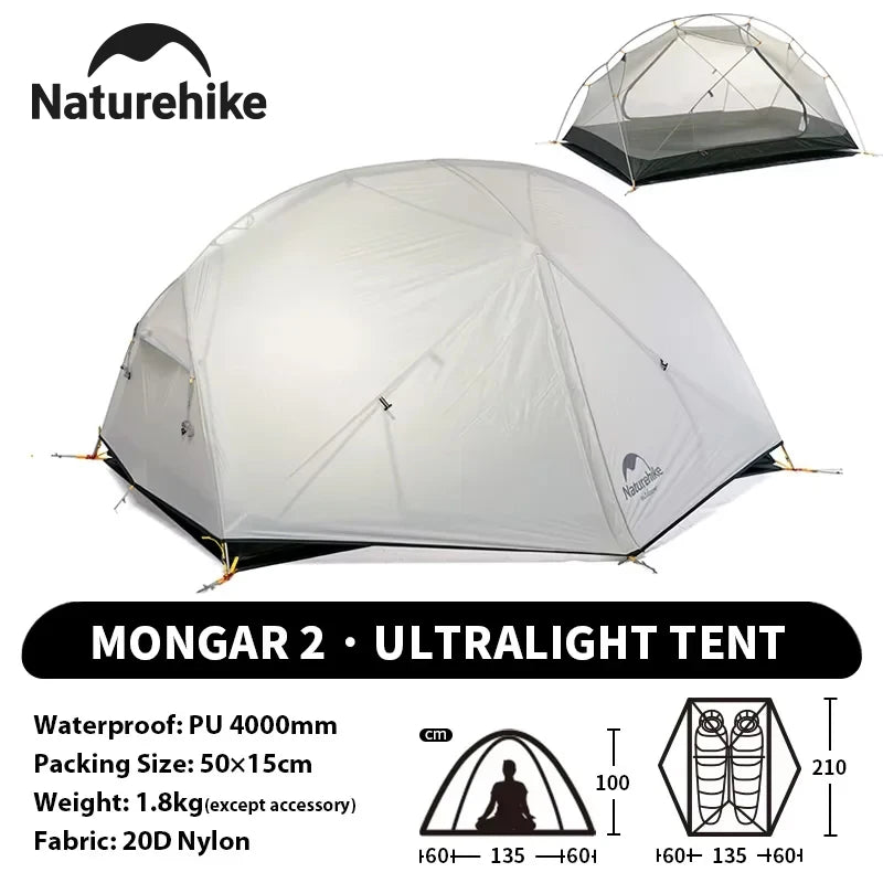 Naturehike Mongar Backpacking Tent Ultralight Waterproof