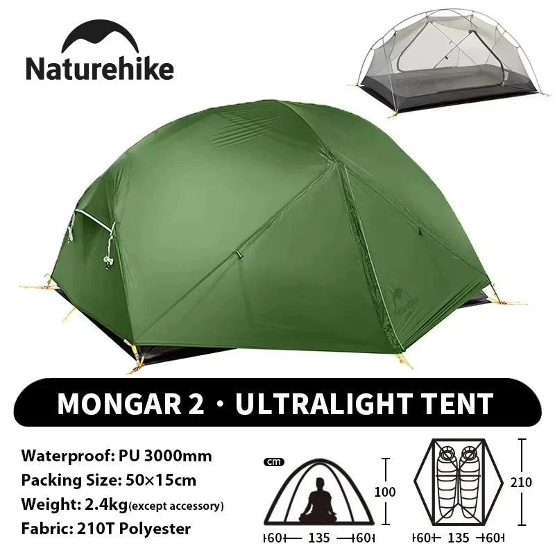 Naturehike Mongar Backpacking Tent Ultralight Waterproof