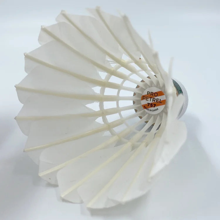 Pro Petrel 757 Hybrid Goose Feather Badminton Shuttlecocks for Training