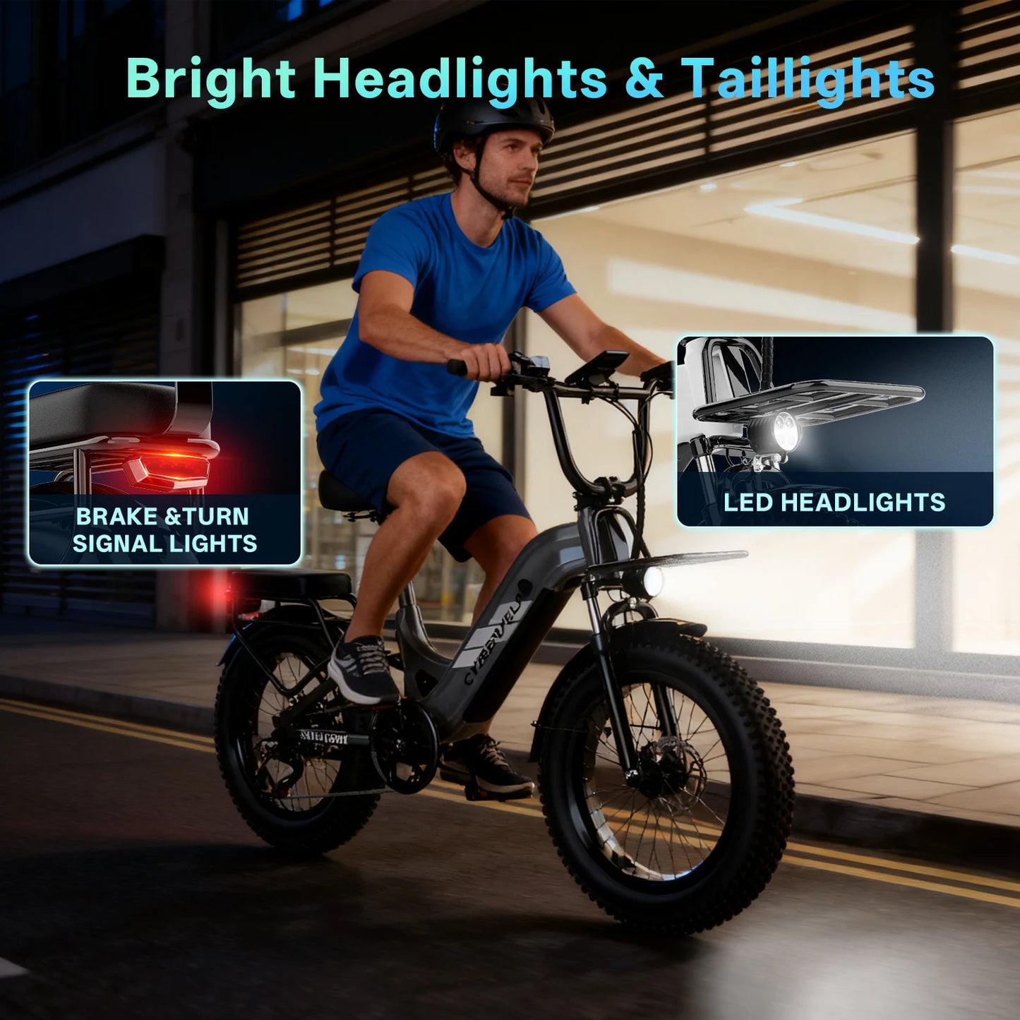 Cybervelo 1500W Step Thru Electric Bike With 20Ah Battery