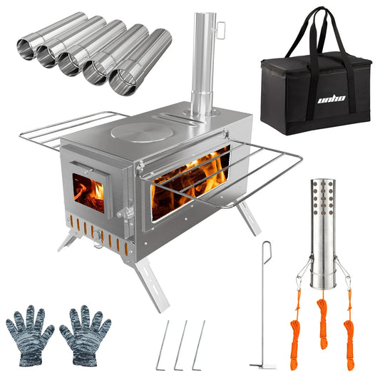 Wood Burning Stove Portable Outdoor Heating And Cooking