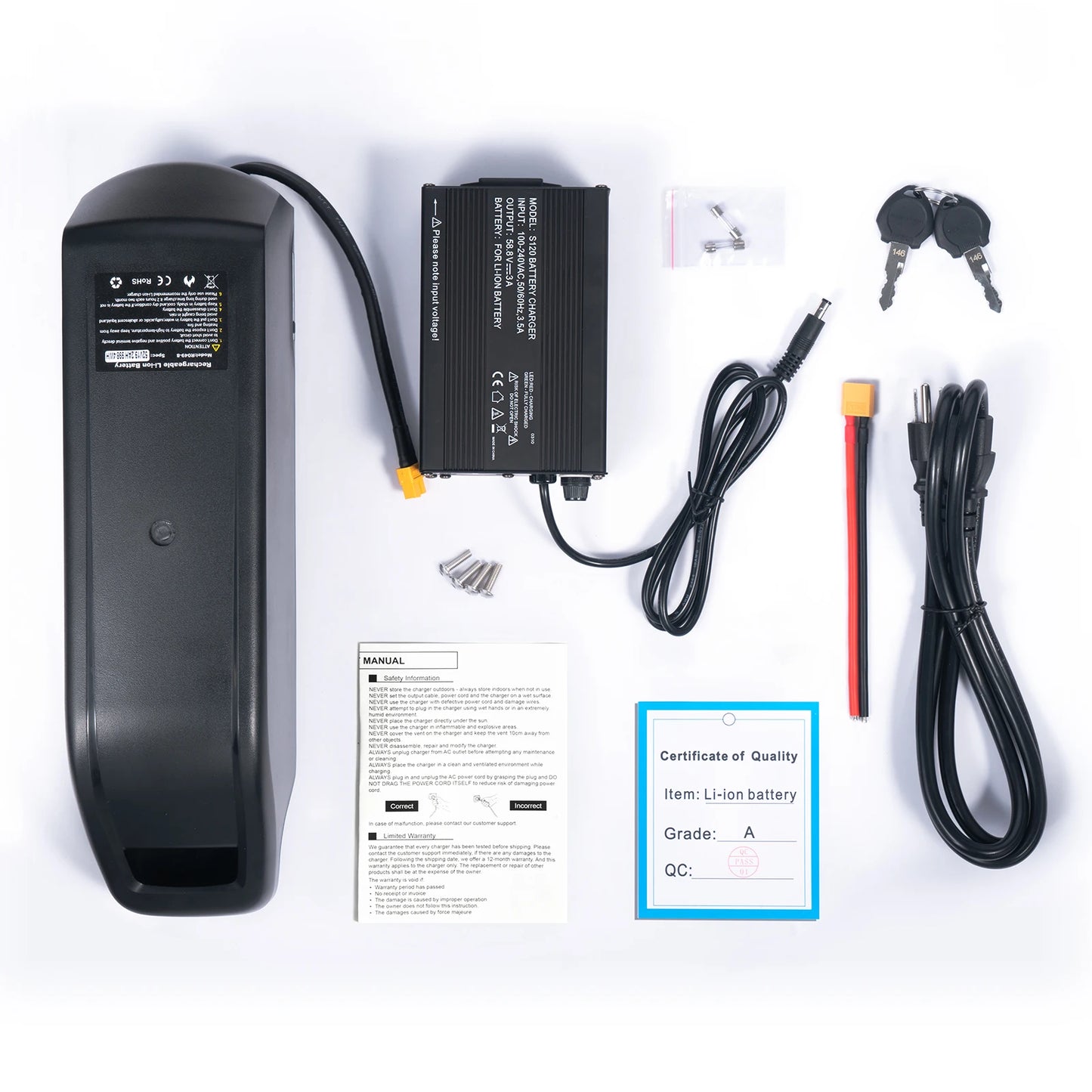 Hailong EBike Battery 36V 48V 52V 20Ah 24Ah Mountain Bicycle 18650 21700 Electric Bateria Pack for Bafang 1000W 750W 500W 250W