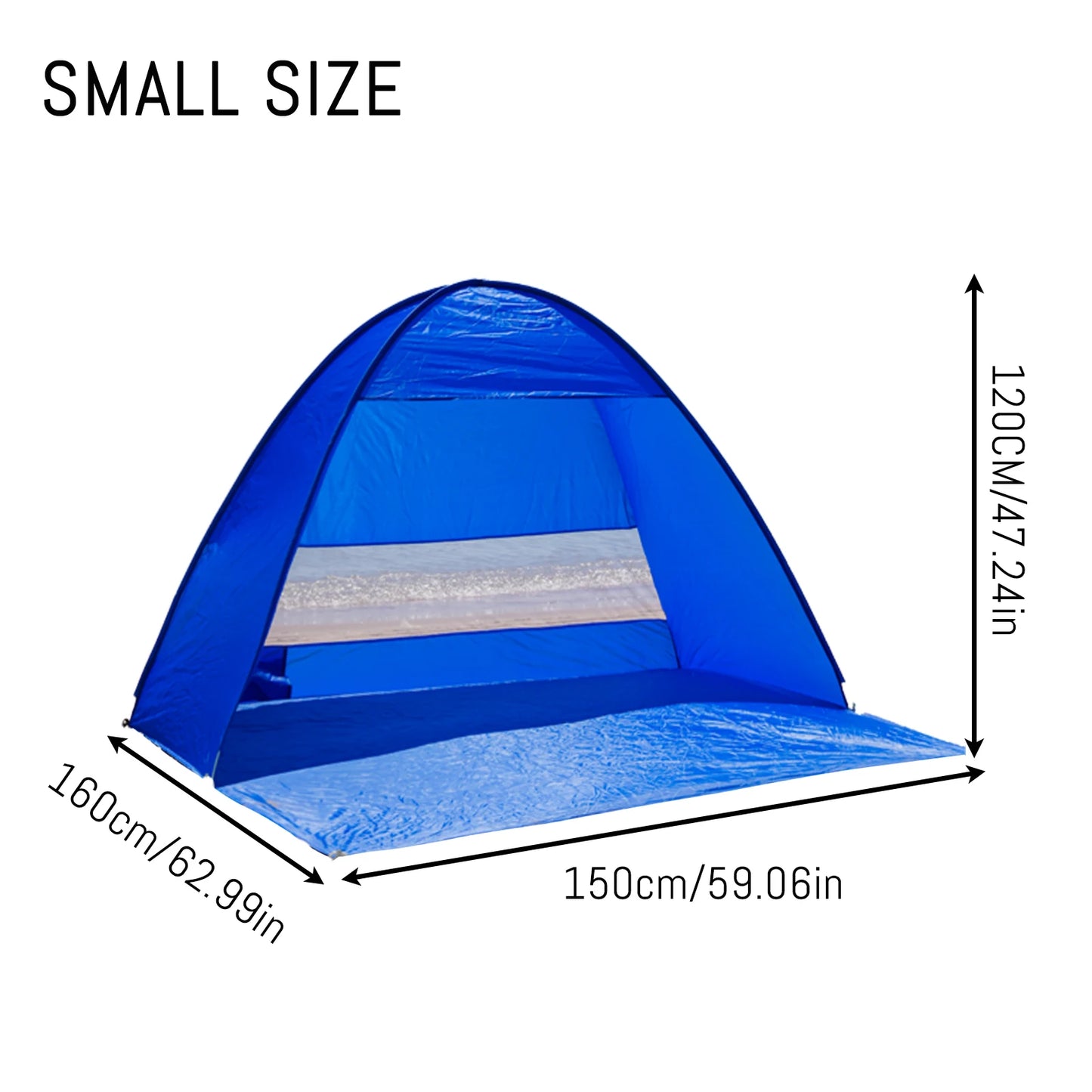 Pakicetus Pop-Up Beach Tent, Compact Folding For Outdoor Use