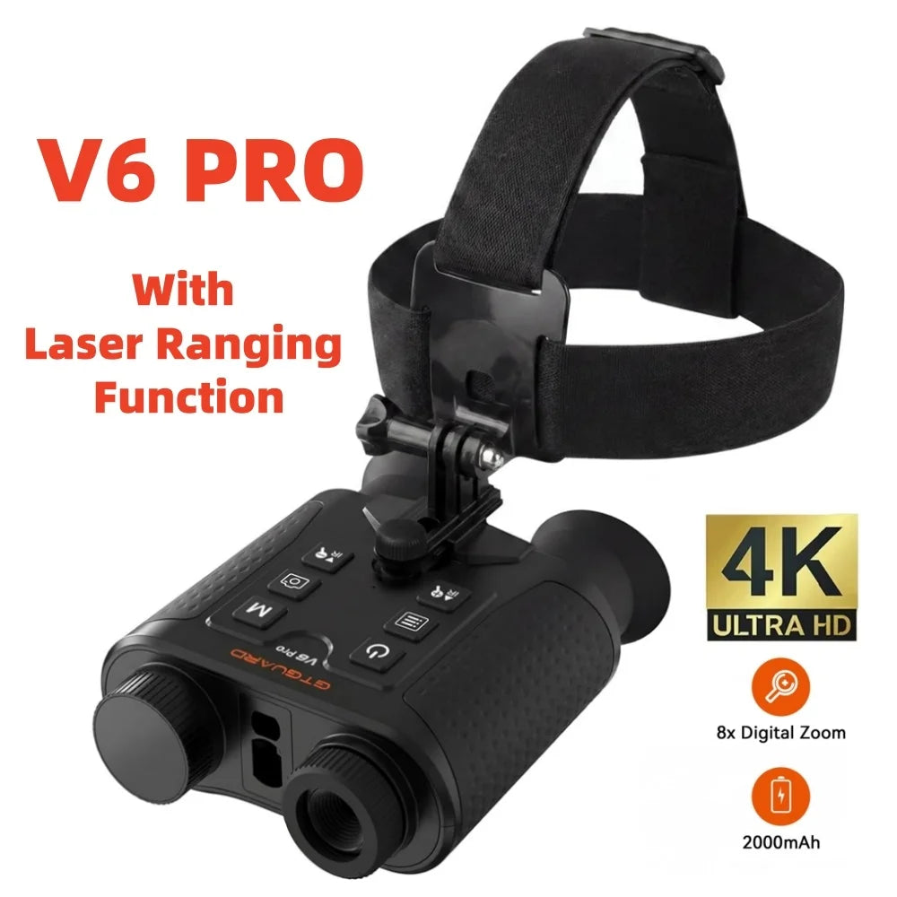 GTMEDIA V6 Pro 4K IR Night Vision Binoculars 8x Zoom