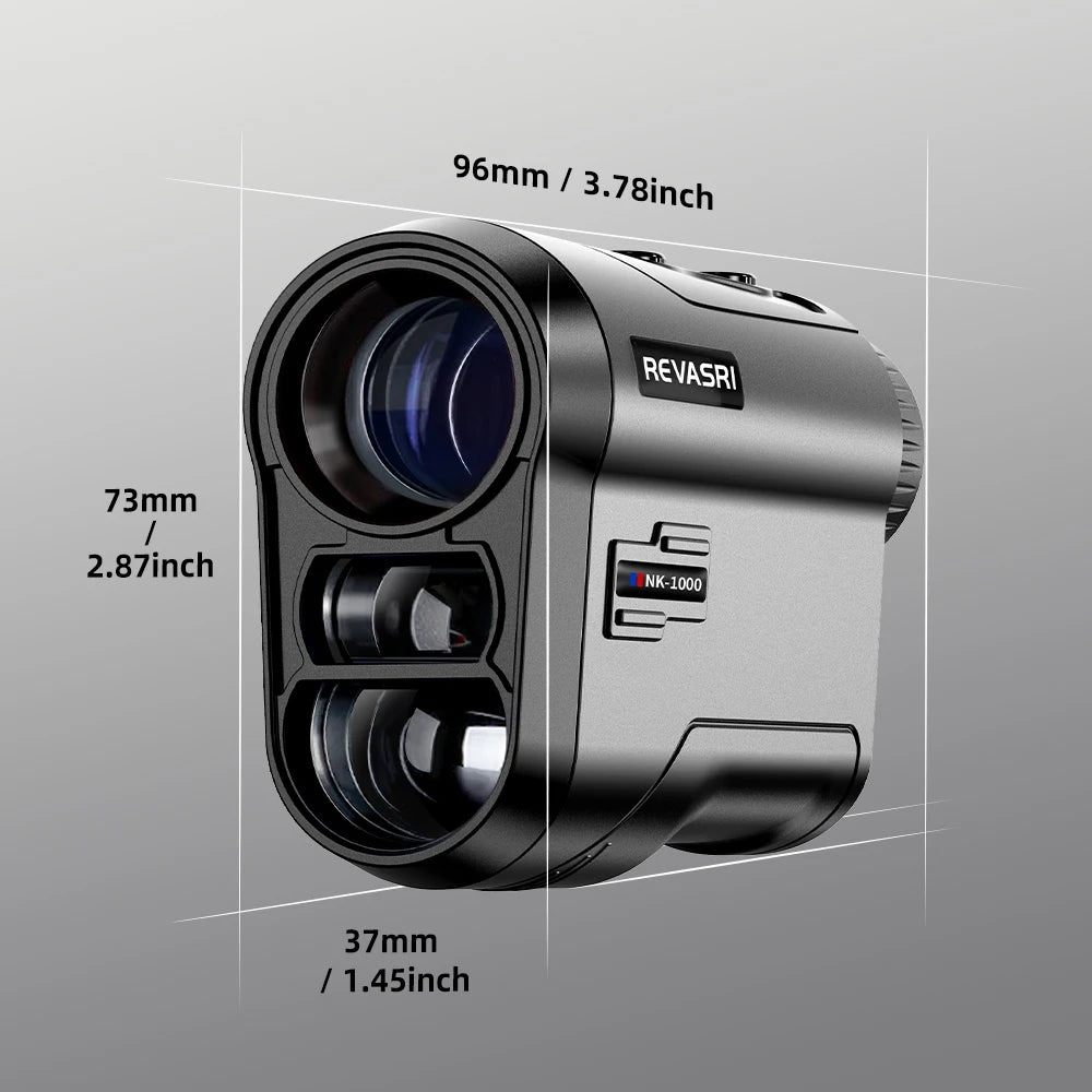 REVASRI 1000 Yards Golf Rangefinder With 6x Magnification Slope-Compensated