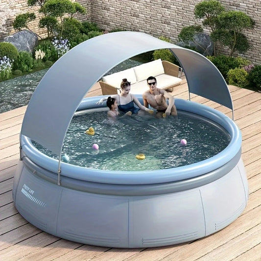 Family Sized Inflatable Swimming Pool For Outdoor Backyard