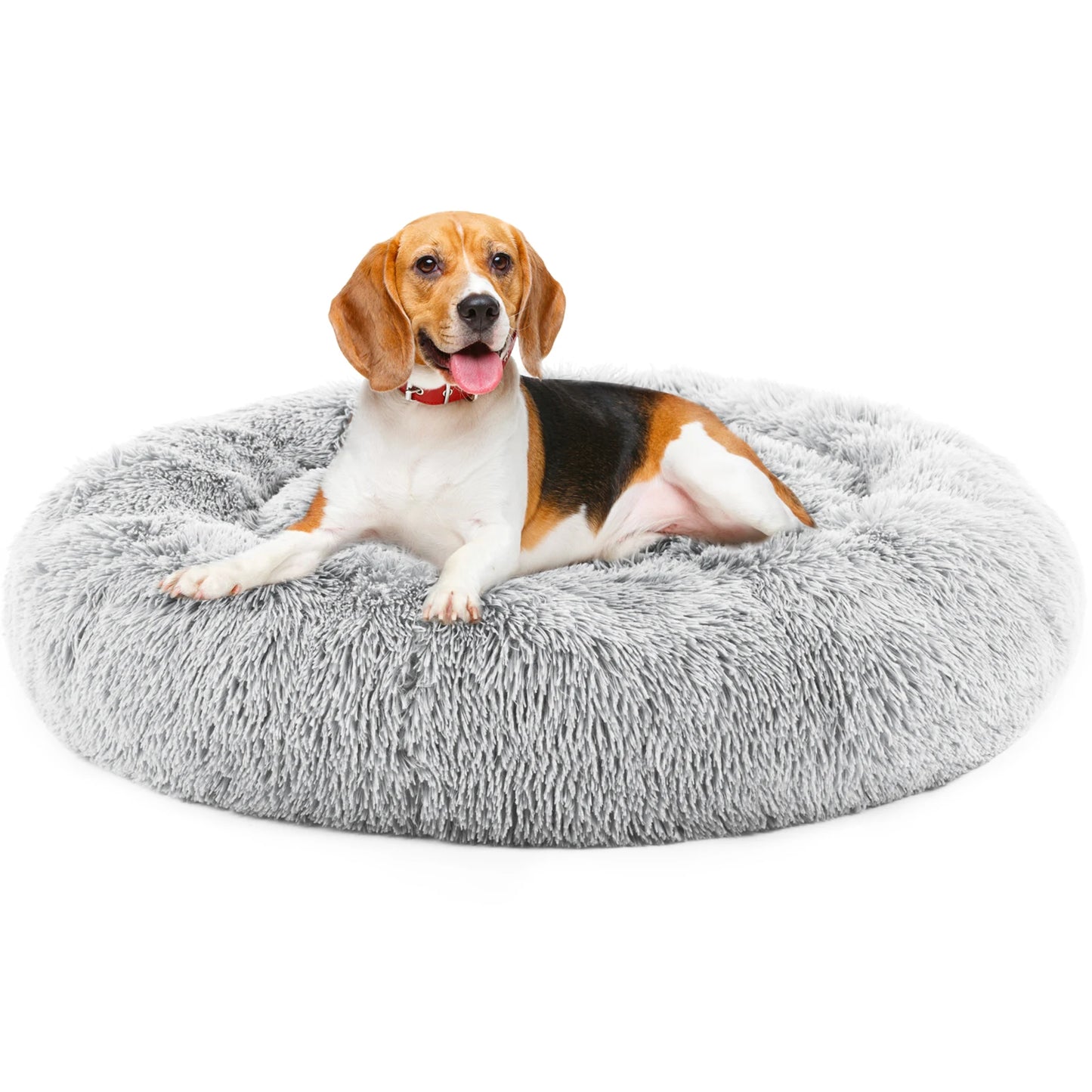 JHK Calming Dog Bed Plush Faux Fur Non Slip Supreme