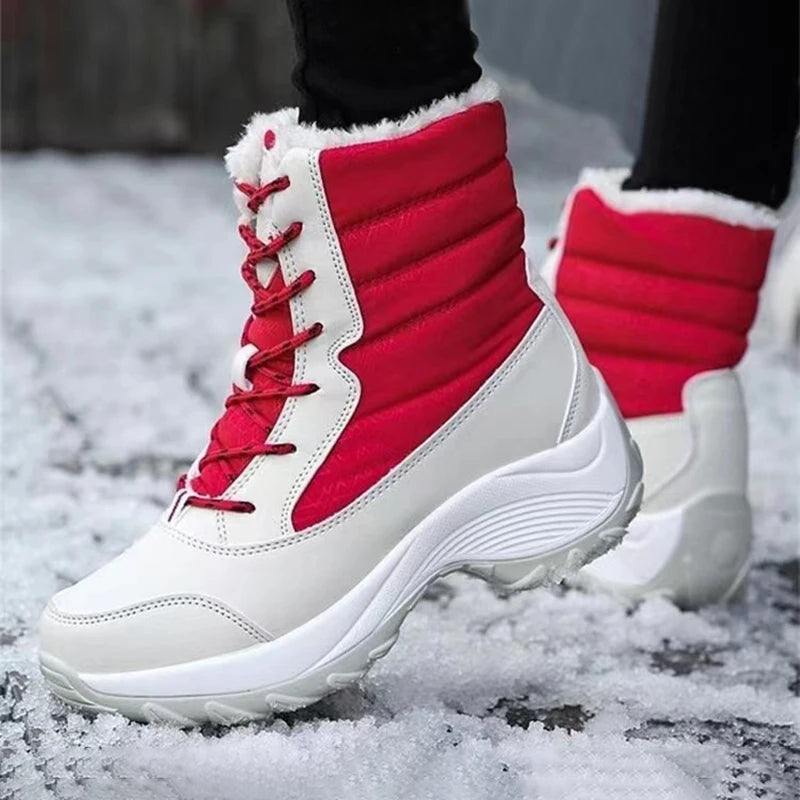 Big Running Women's Waterproof Snow Boots Ankle Winter Warmth