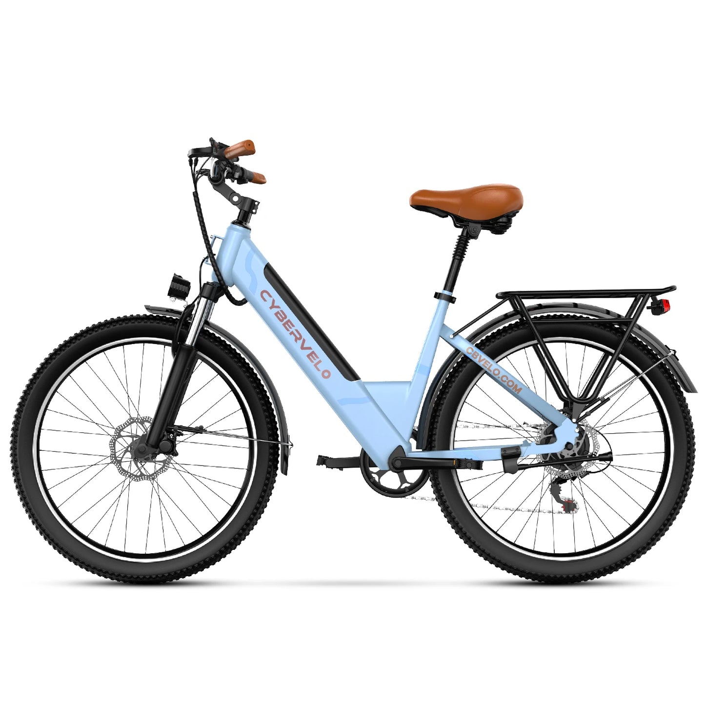 CYBERVELO Urban Commute Electric Bike EK2 48V 1000W Peak Motor