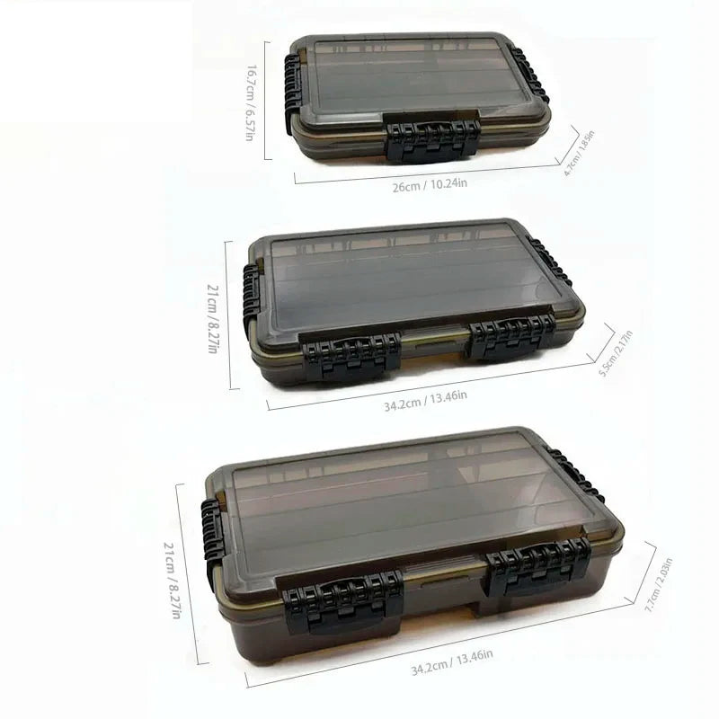 JSFUN Large Capacity Waterproof Fishing Tackle Box
