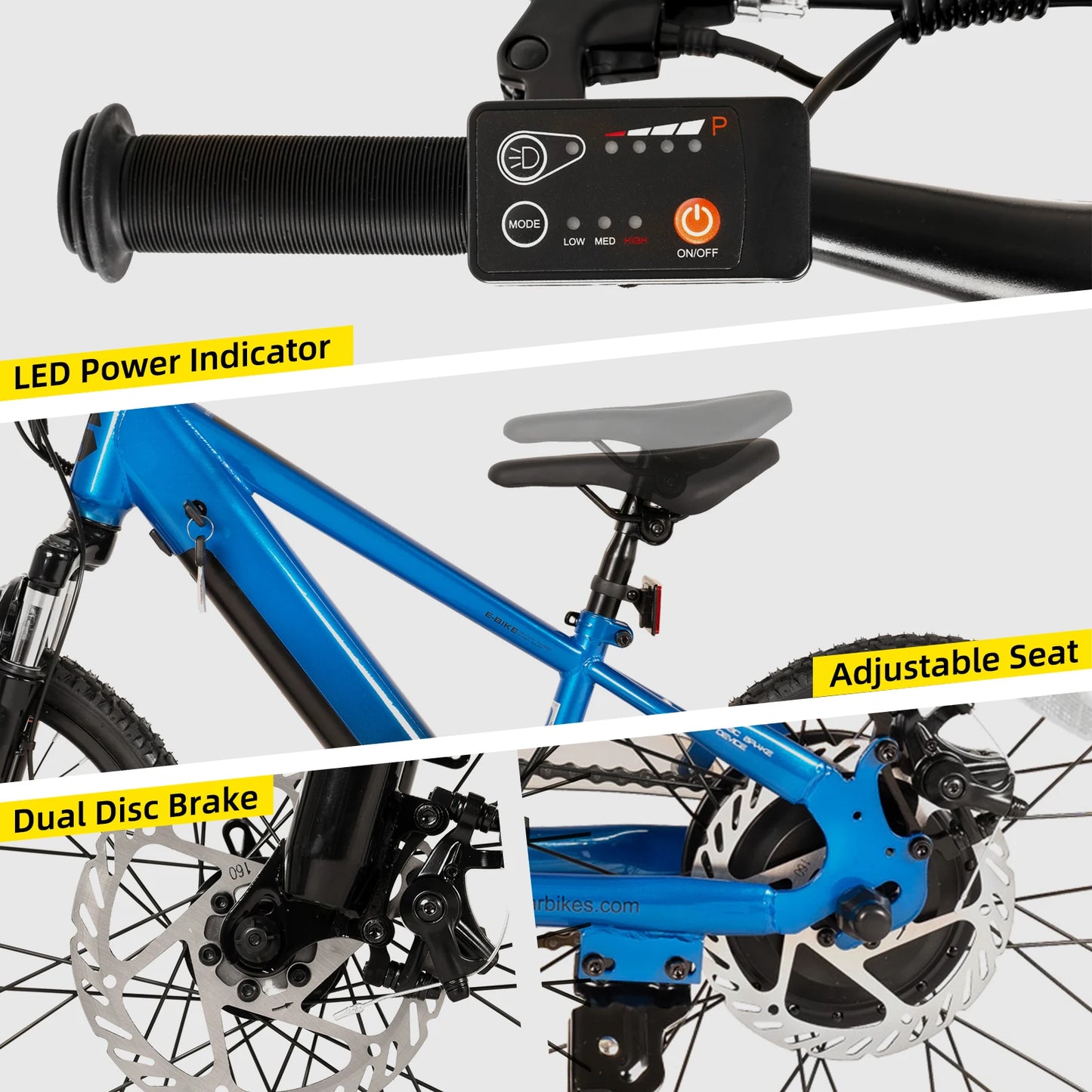 JOYSTAR Electric Kids Bike 250W 15 MPH Mountain Off Road