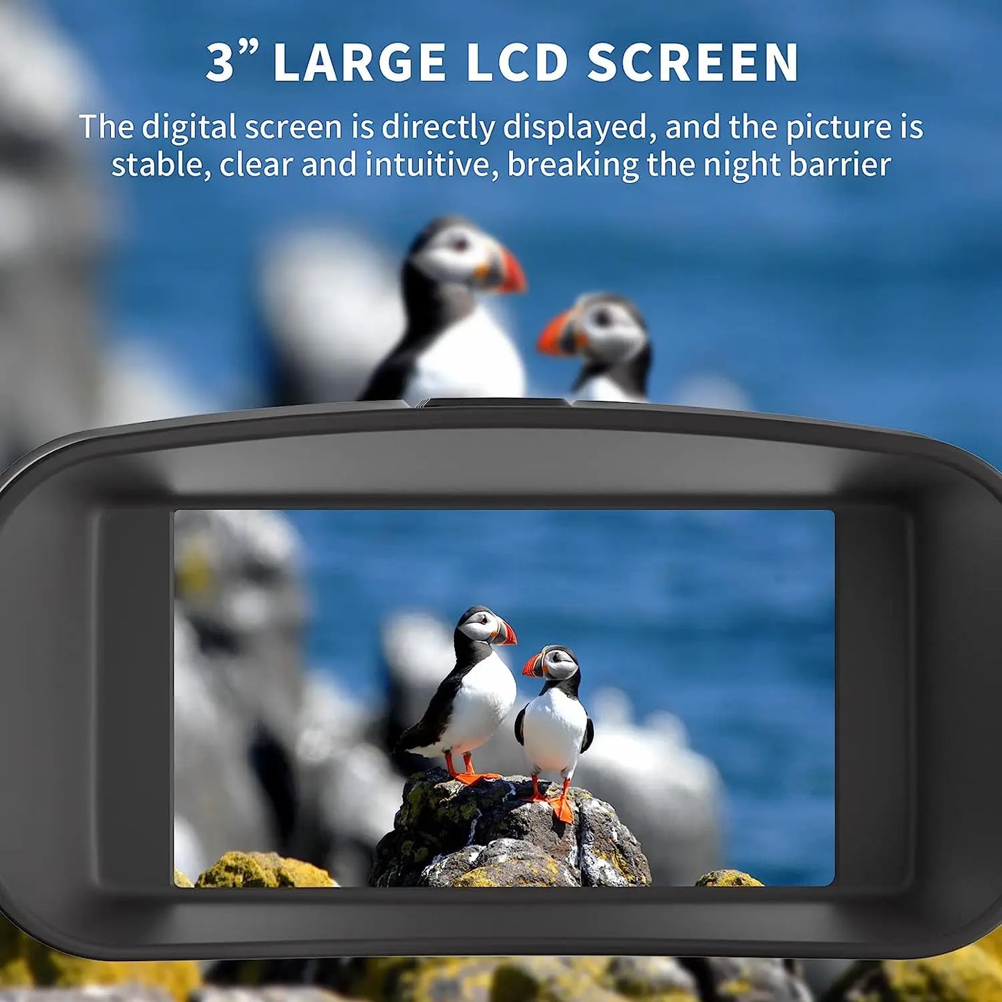 HrvzdvwEyepiece 4K Night Vision Binoculars With Rechargeable Battery