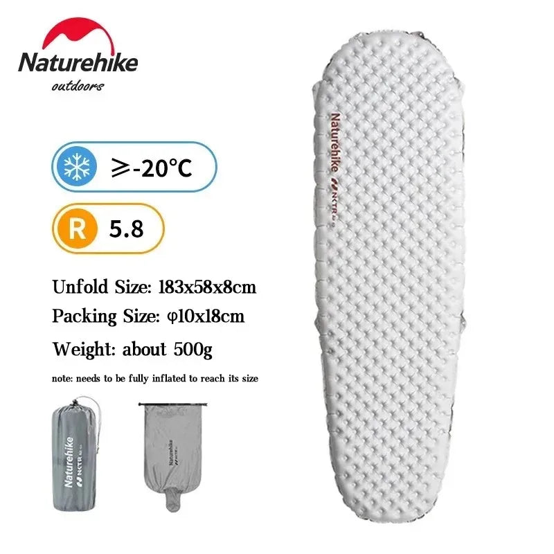 Naturehike Ultralight Inflatable Sleeping Pad With High R Value