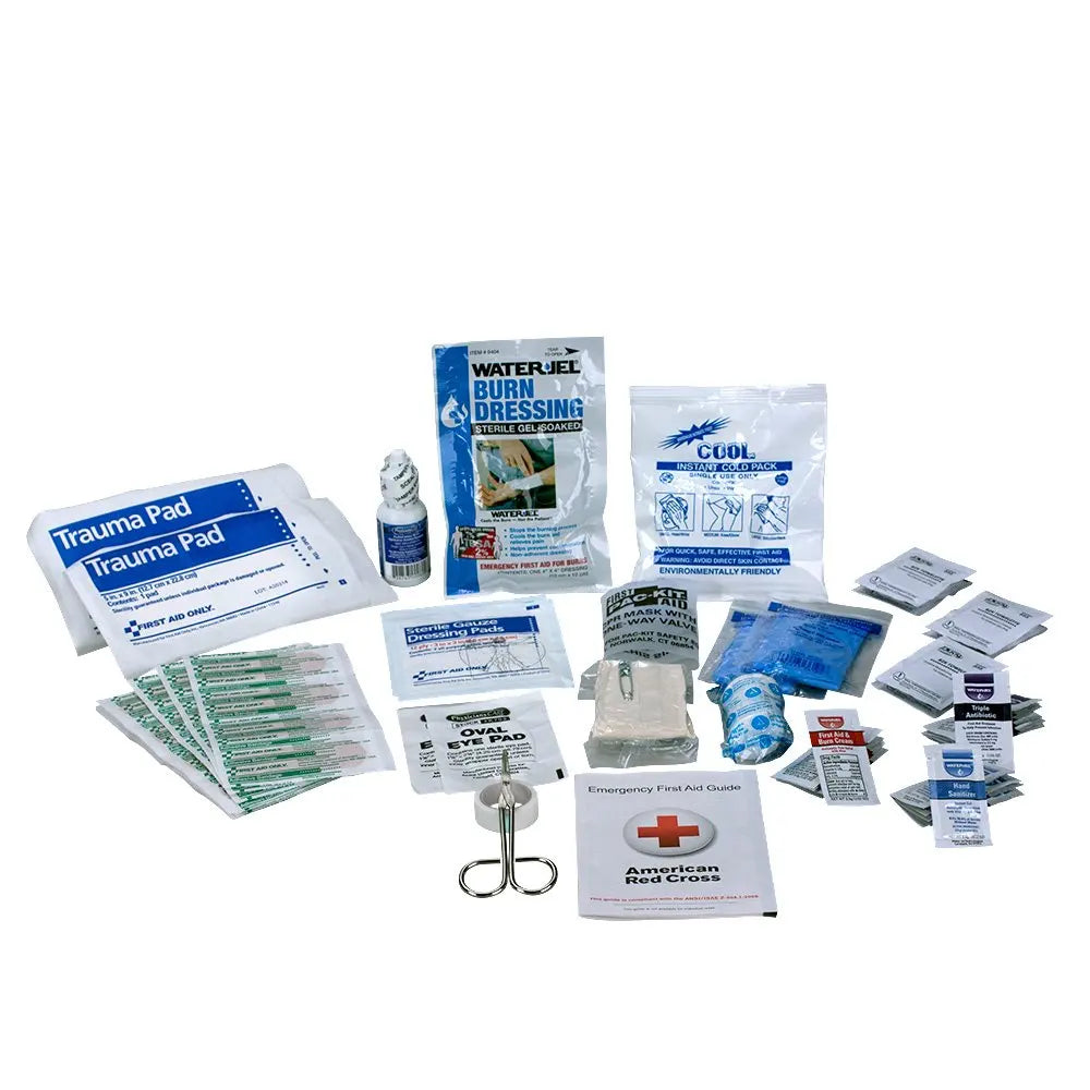 25-Person Emergency First Aid Kit Refill Supplies, 89 Pieces for Business and Office Use