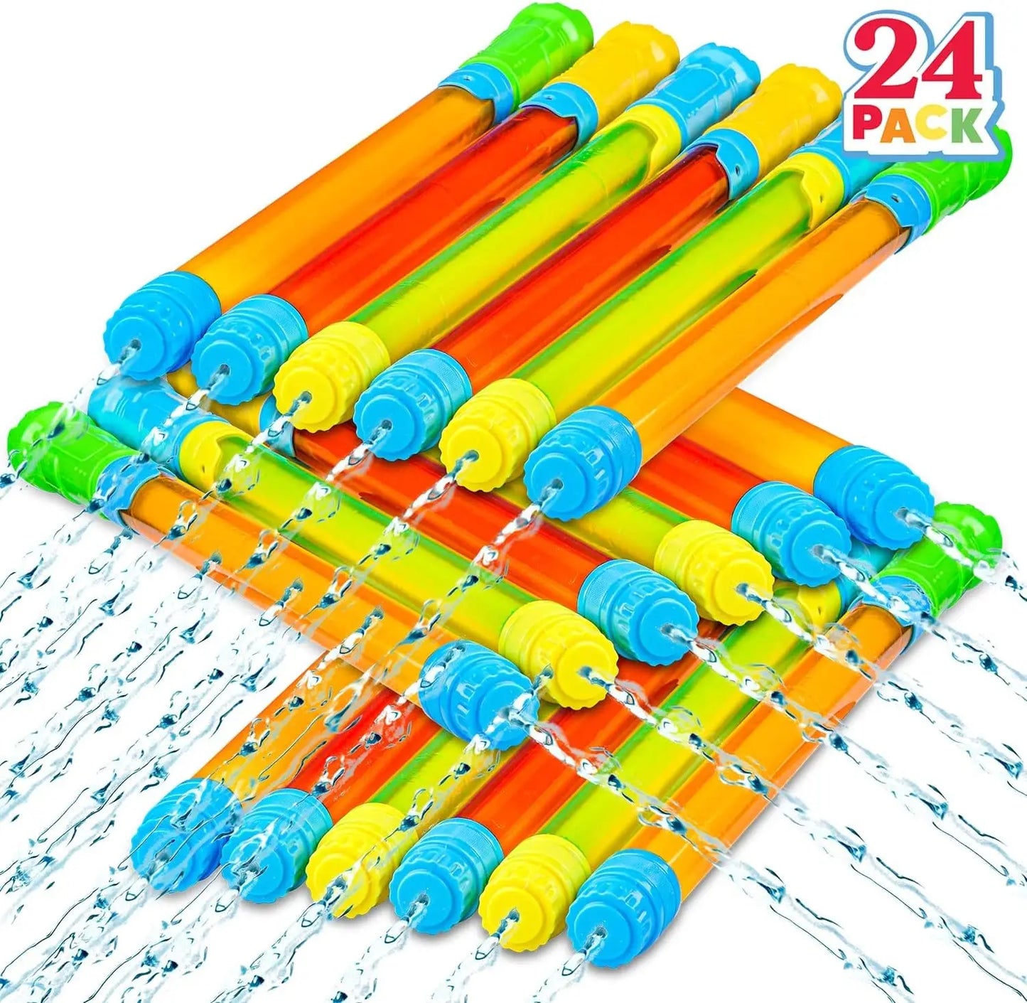 Joyfy 24-Piece Blaster Soaker Water Guns For Kids Summer Fun