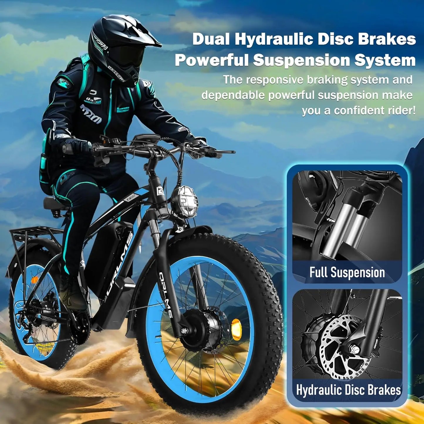 TS60 5000W Dual Motor Electric Bike