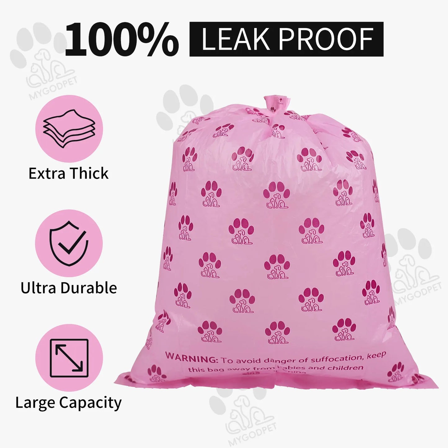 Dog Poop Bags Rolls with Dispenser 150 Count Biodegradable Bags for Dog and Cat Lavender Scented Waste Bag Leak Proof Doggie Poop Bag Doggy Trash Bag