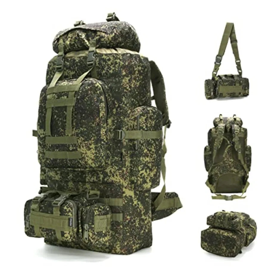 Molle Rucksack Camping Backpack For Hiking Daypack Durable Outdoor Gear