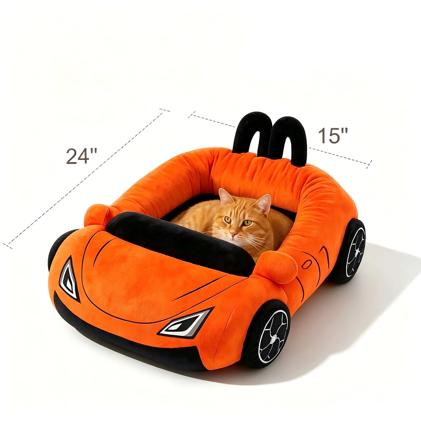 CWV Supercar Style Coral Fleece Comfortable Cat Bed