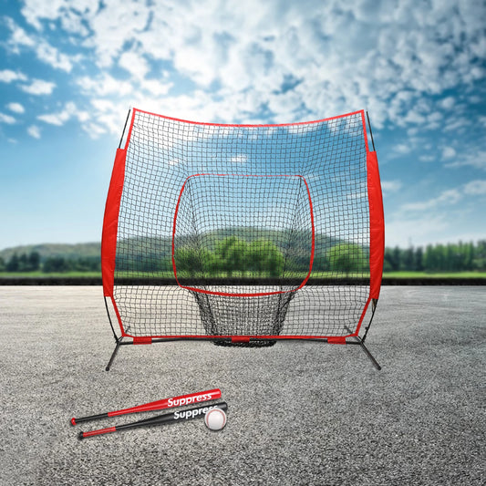 Baseball Softball Hitting Pitching Net With Carry Bag