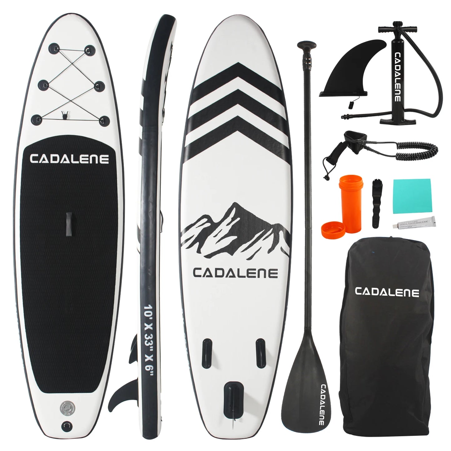 CADALENE Inflatable Stand Up Paddle Board Anti Slip EVA Deck