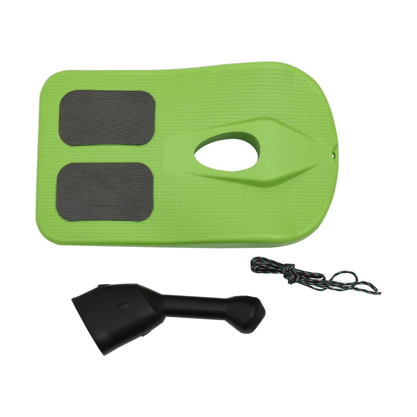 Green Sled Snowboard with Handle for Kids, Snowboard for Skiing, Sandy Terrain, Sledding Snowboard for Winter Fun