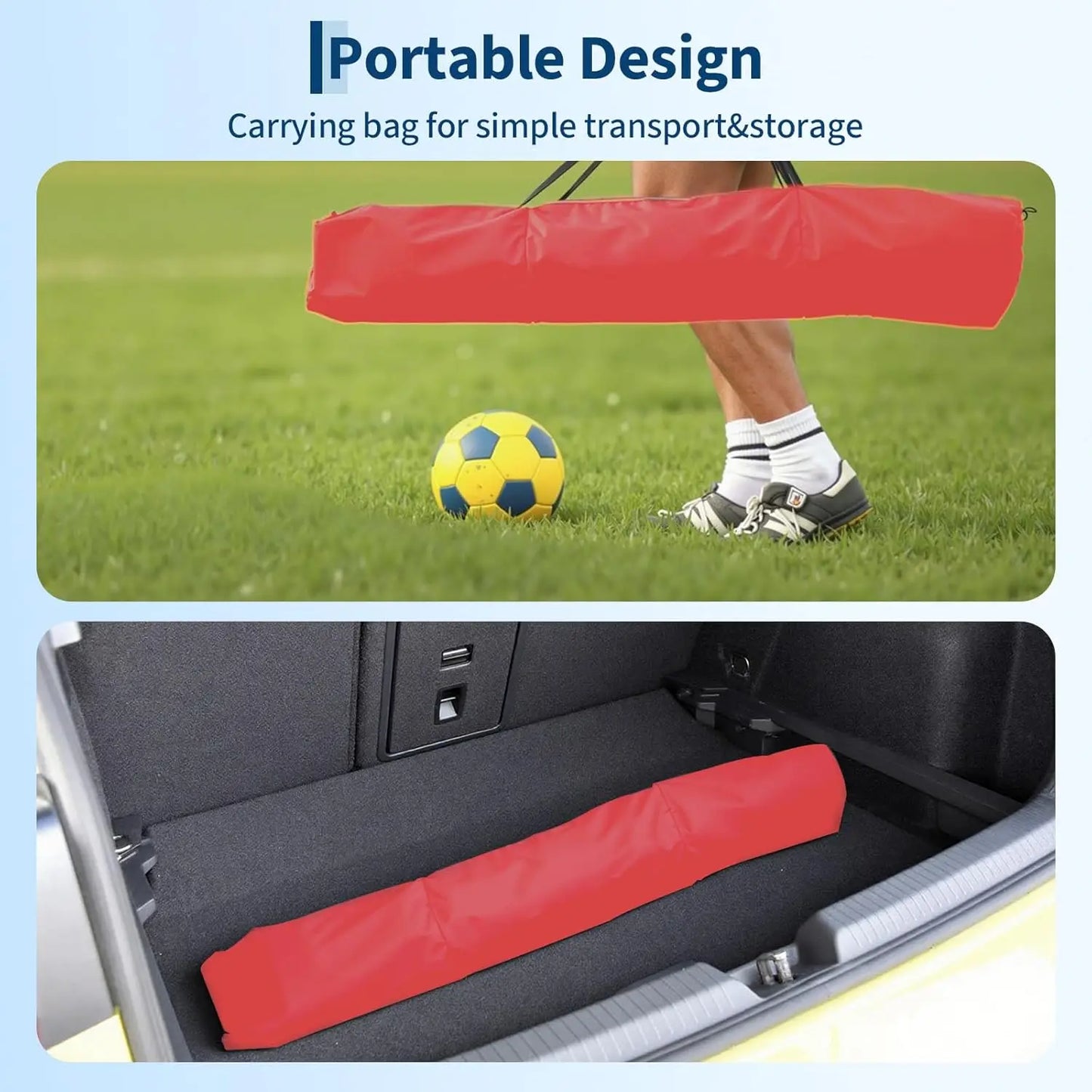 HiMISS Steel Competition Soccer Goal Foldable HeavyDuty With Metal Frame