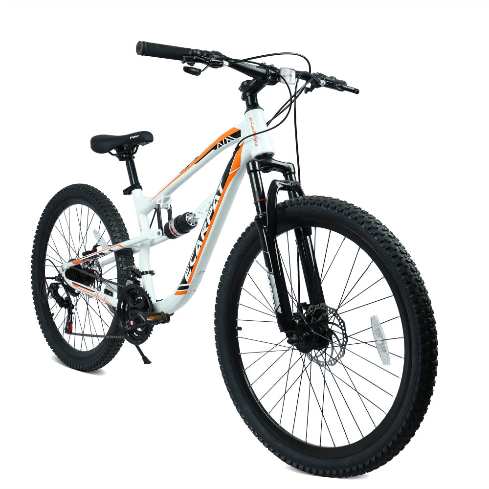 Mountain Bike With 21-Speed Gears, Full Suspension And Disc Brakes