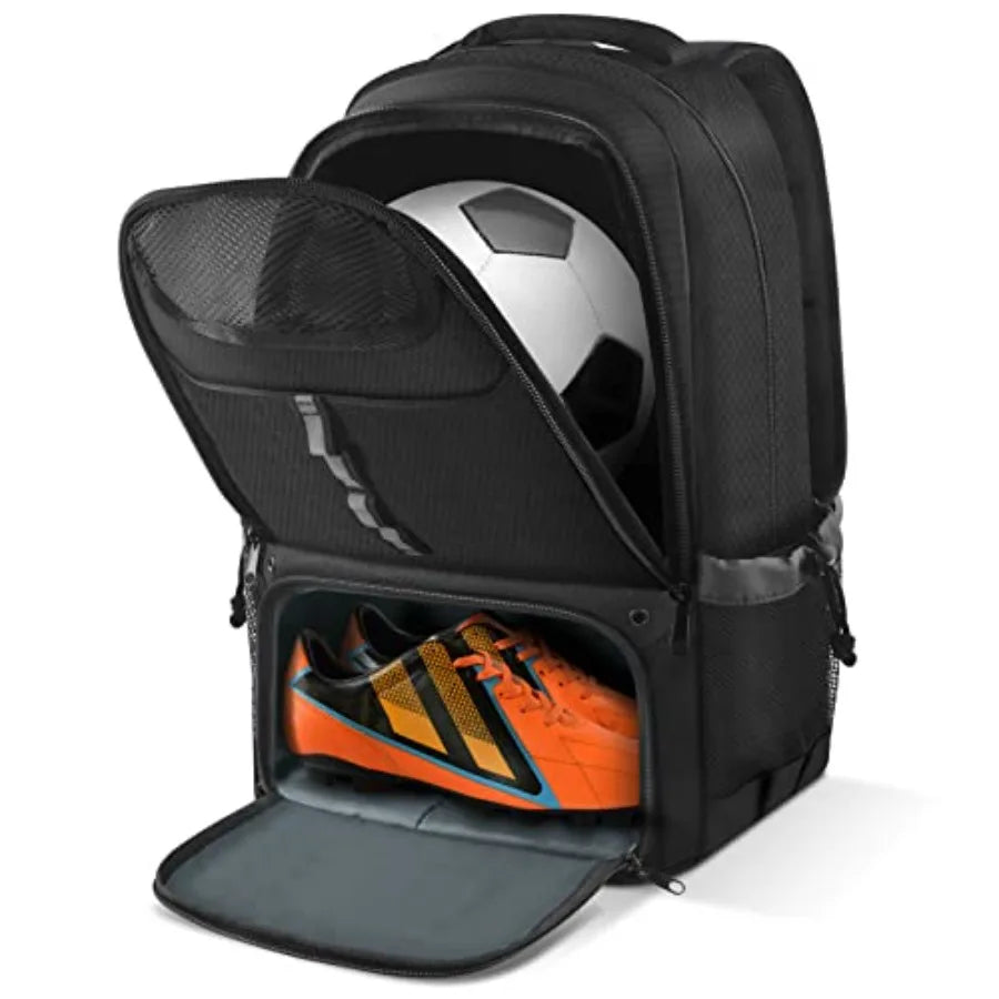 Soccer Sports Backpack With Ball Holder And Shoe Compartment
