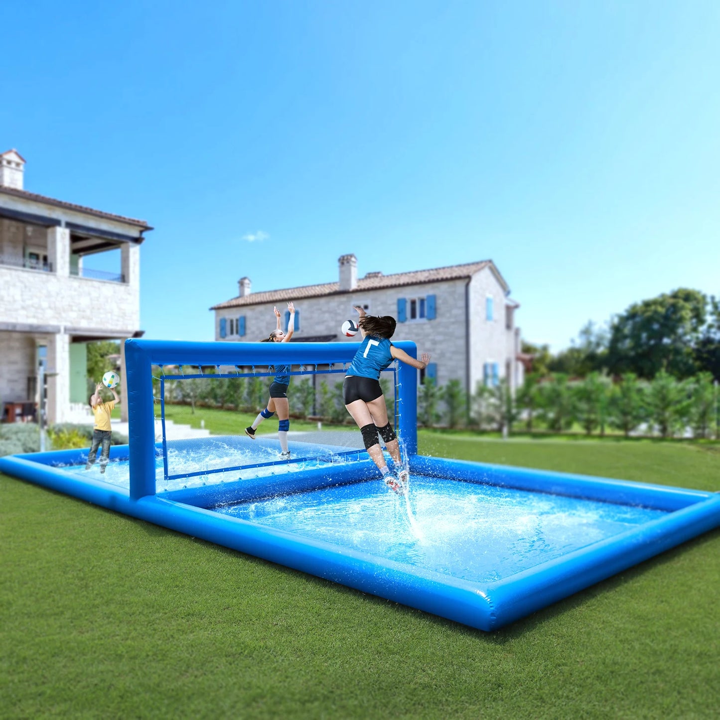 RTS Inflatable Volleyball Court Outdoor Water Sports Play Area