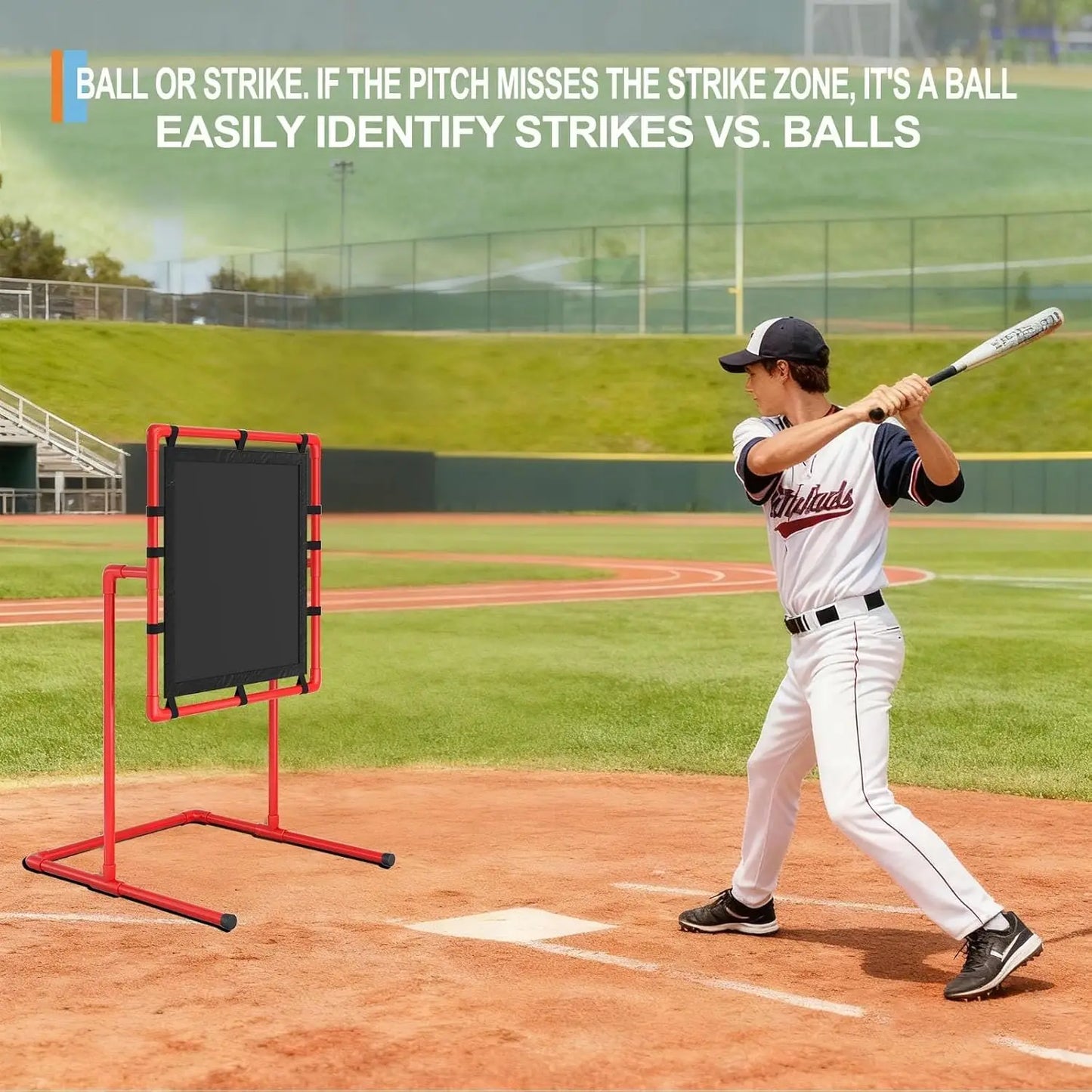 HiMISS Baseball Strike Zone Pitching Trainer for Plastic Balls
