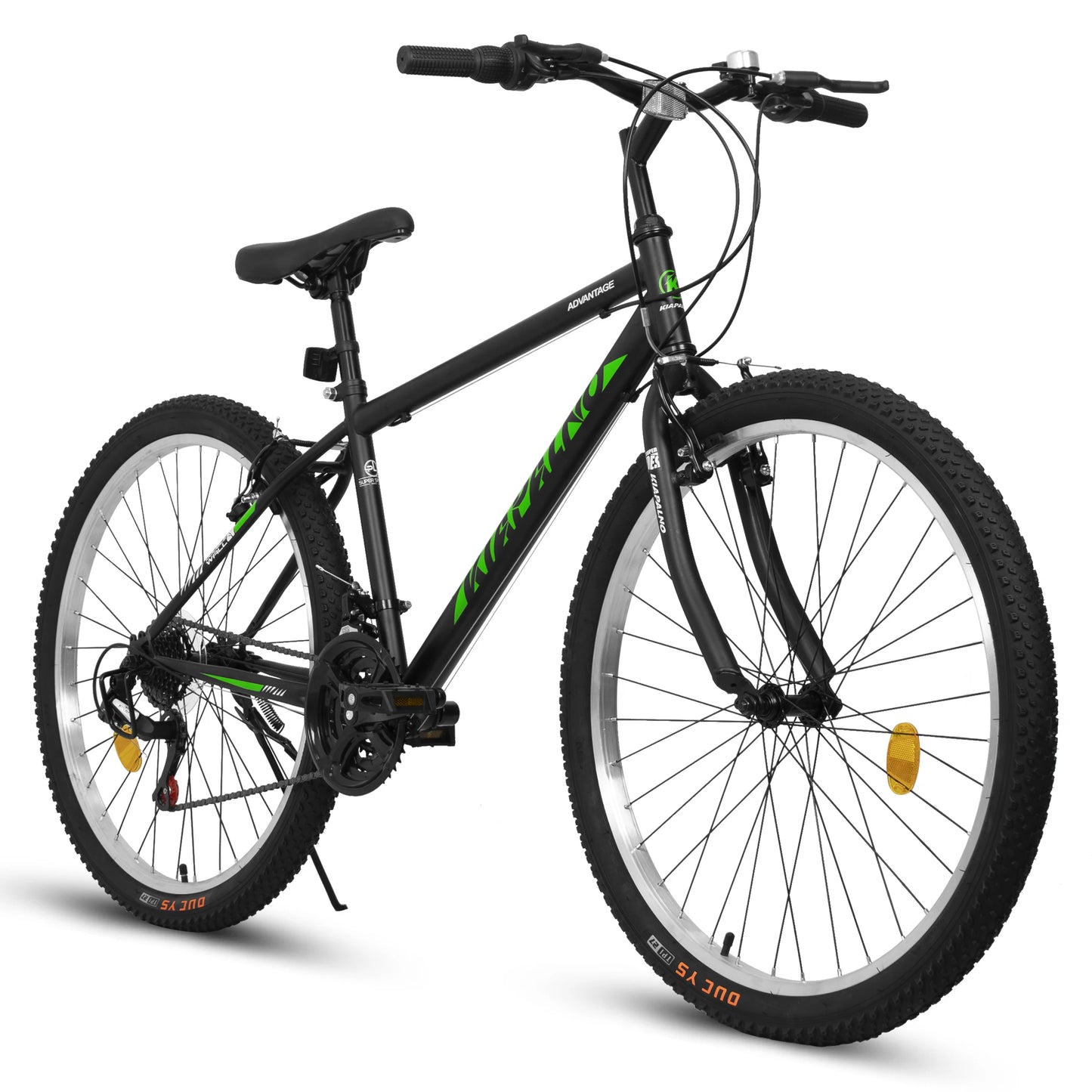 24/26 Inch Mountain Bike for Men Women, 21 Speeds Commuter MTB Bike with Dual V Brake and Steel Frame for Trail Beach Snow
