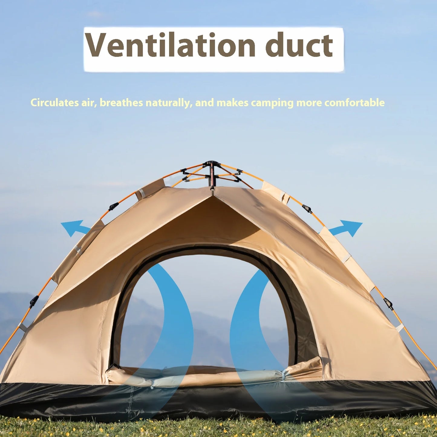 Pakicetus Instant Golden Tent Portable Sun and Rain Shelter