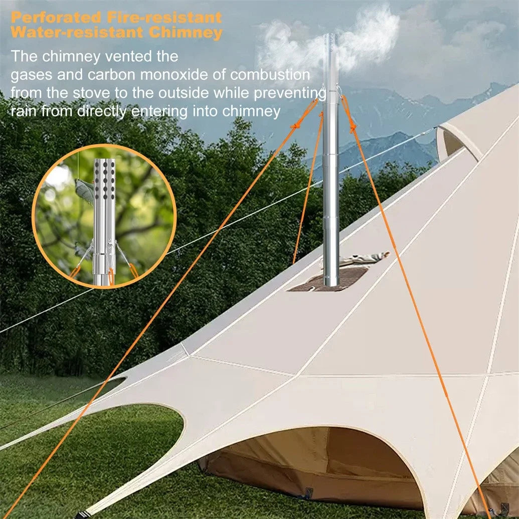 Wood Burning Stove Portable Outdoor Heating And Cooking