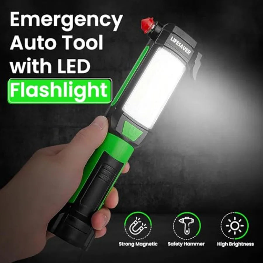 9 In 1 Emergency Auto Tool With LEDLight Glass Breaker
