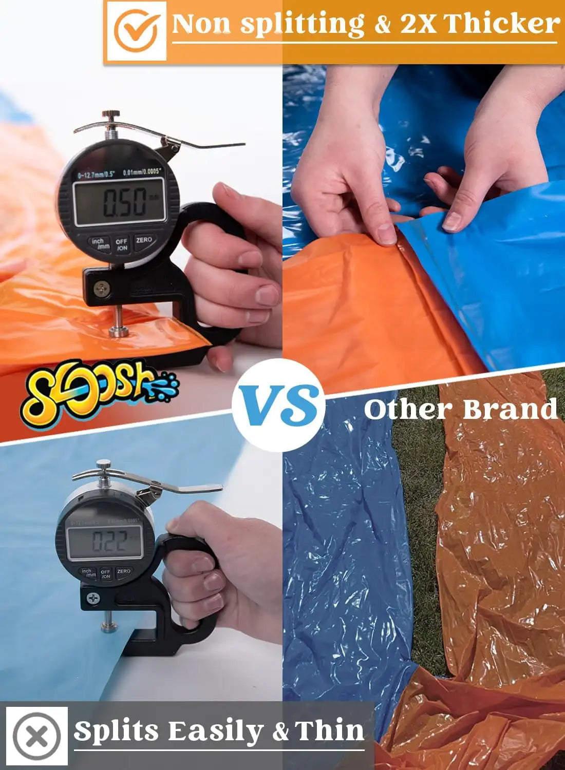 Joyfy Water Slide With Sprinkler And Bodyboards For Outdoor Water Fun